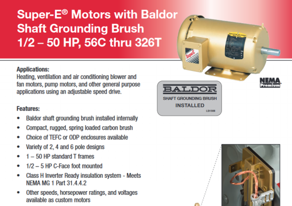 Baldor Motors General Purpose Super E